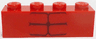 Brick 1 x 4 with 6 Dark Red Stripes Pattern (BrickHeadz Red Hulk Abdomen)