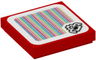 Tile 2 x 2 with Super Mario Scanner Code Grabbing Ghost Pattern (Sticker) - Set 71401