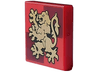 Tile 2 x 2 with Gold Gryffindor Crest on Dark Red Squares Pattern
