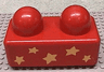 Primo Brick 1 x 2 with 5 Yellow Stars Pattern