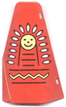 Duplo Door / Window Pane Tepee with Indian Face Pattern