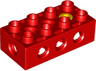 Duplo, Toolo Brick 2 x 4 with Holes on Sides and Top and 1 Screw in Top
