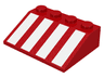 Slope 33 3 x 4 with White Stripes Pattern