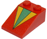 Slope 33 3 x 2 with Green and Yellow Triangles Pattern