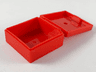 Container, Box 3 1/2 x 3 1/2 x 1 1/3 with Hinged Lid