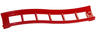 Train, Track Roller Coaster Ramp Small, 3 Bricks Elevation