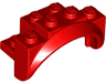 Vehicle, Mudguard 4 x 2 1/2 x 2 with Arch Round, Solid Studs, and Rounded Legs