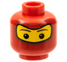Minifigure, Head Balaclava with Brown Eyebrows, White Spot in Eyes Pattern (Spider-Man 2)