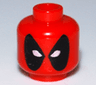 Minifigure, Head Mask with Large Black Panels and White Eye Holes Pattern