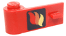 Door 1 x 3 x 1 Left with Classic Fire Logo Pattern