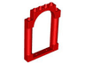Door, Frame 1 x 6 x 7 Arched with Notches and Rounded Pillars