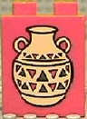 Duplo, Brick 1 x 2 x 2 with Indian Pottery Pattern