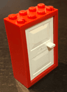 Door, Frame 2 x 4 x 5 with White Door 1 x 4 x 5 (4130 / 4131)