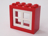 Window 2 x 4 x 3 - Solid Studs with White Pane (4132 / 4133)