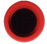 Tile, Round 2 x 2 with Black Circle with Fade Pattern