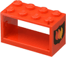 String Reel 2 x 4 x 2 Holder with Fire Logo Badge Pattern on Both Ends