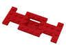 Vehicle, Base 4 x 10 x 2/3 with 2 x 2 Recessed Center with Smooth Underside, No Center Hole
