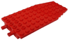 Wedge, Plate 6 x 12 x 1 Cut Corners with 2 Fixed Rotatable Pins