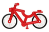 Bicycle with Handlebars with Trans-Clear Wheels and Black Tires (4719 / 4720 / 2807)