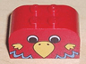 Slope, Curved 4 x 2 x 2 Double with 4 Studs with Parrot Head Pattern