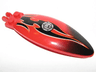 Windscreen 9 x 3 x 1 2/3 Bubble Canopy with Black End and Flames and Filler Cap Pattern