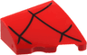 Wedge 2 x 2 x 2/3 Right with Black Spider Web Pattern