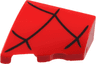 Wedge 2 x 2 x 2/3 Left with Black Spider Web Pattern