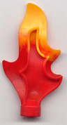 Duplo Wave (Fire / Water / Flame) 2 x 1 x 5 with Marbled Bright Light Orange Pattern