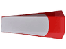 Wedge 8 x 4 Triple Curved No Studs with White Panel Pattern