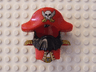 Duplo Wear Head Cover, Shirt with Black Beard and Red Hat with Skull and 2 Sabers Pattern