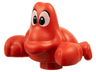 Duplo Crab with White Eyes, Black Pupils and Eyelids Pattern (Sebastian)