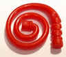 Minifigure, Weapon Whip Coiled - 1 Hole, Indented Handle