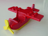 Duplo Airplane Small Wings on Top with Yellow Bottom and Yellow Propeller