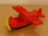 Duplo Airplane Small Wings on Top with Black Bottom and Yellow Propeller