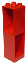 Duplo Wall 2 x 2 x 6 with Drawer Slots on Two Sides