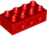 Duplo Technic Brick 2 x 4 with 3 Holes
