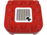 Plate, Modified 4 x 4 with Rounded Corners and 4 Feet with Super Mario Scanner Code Throne Pattern (Sticker) - Set 71435