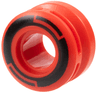Wheel 11mm D. x 8mm with Center Groove, 8 Spokes and Smooth Side with Black Circle and Arcs Pattern