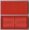 Brick 10 x 20 with Bottom Tubes in Single Row Around Edge, with '+' Cross Support