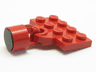 Plate, Modified 2 x 4 with Train Coupler Open for Magnet with (Same Color) Magnet Coupling, Train - 7.5mm Cylinder (737a / x547a)