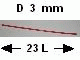 Hose, Rigid 3mm D. 23L / 18.4cm