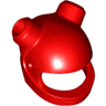 Minifigure, Headgear Helmet Motorcycle with 2 Angled Holes for Bars