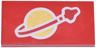 Tile 2 x 4 with Classic Space Logo Pattern