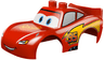 Duplo Car Body 2 Top Studs and Spoiler with Cars Lightning McQueen Rust-Eze Pattern