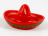 Minifigure, Headgear Hat, Mexican Sombrero with Bright Green Trim Pattern