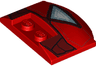 Wedge 3 x 4 x 2/3 Triple Curved with Iron Man Hulkbuster Armor Pattern