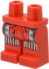 Hips and Legs with Western Indians Dark Turquoise and White Triangles, Tan Fringe Pattern