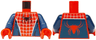 Torso Spider-Man Costume 3 Dark Blue Pattern / Dark Blue Arms / Red Hands