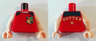 Torso Shirt with Black Shoulders, Hogwarts Emblem, and Gold 'POTTER' and Star on Back, Light Nougat Neck Pattern / Light Nougat Arms / Light Nougat Hands
