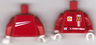 Torso Racers Ferrari front, White Streak back (Stickers) with K. Raikkonen Name Pattern / Red Arms / White Hands